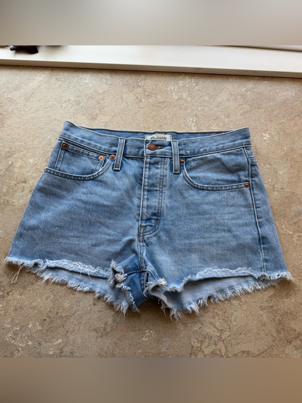 Madewell Relaxed Denim Shorts, Size 26